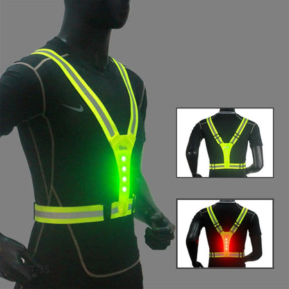 Gilet LED Running Réfléchissant Nuit – Haute Visibilité pour Course