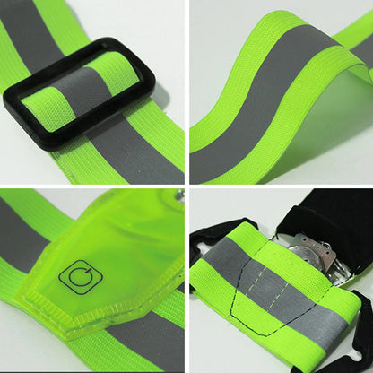 Gilet LED Running Réfléchissant Nuit – Haute Visibilité pour Course